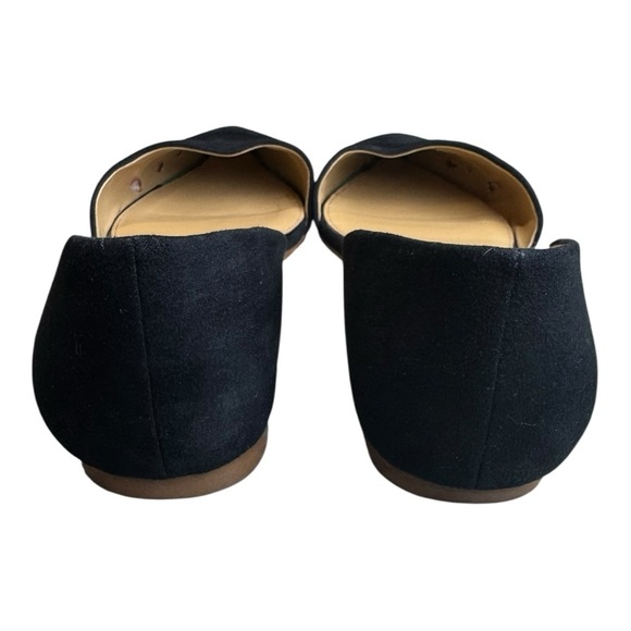 J.Crew Classic Minimalist Black Suede Pointed Toe Flats Size 8.5 - Picture 5 of 12